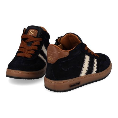 Pinocchio sneakers blauw  (donker blauwe  sneaker  - P1102) - Junior Steps