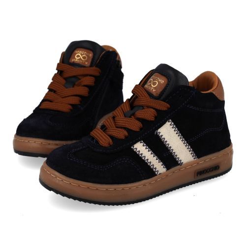 Pinocchio sneakers blauw  (donker blauwe  sneaker  - P1102) - Junior Steps