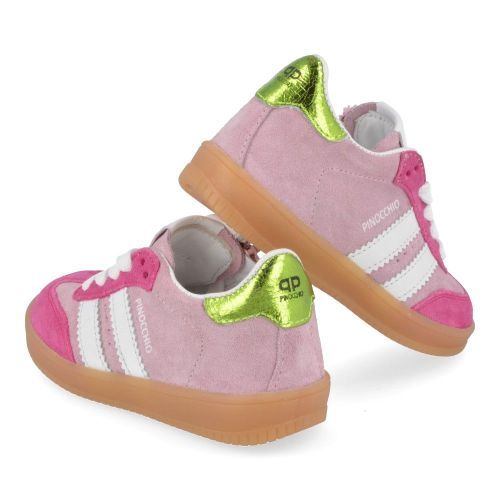 Pinocchio sneakers fuchia Meisjes ( - fuchsia combi sneakerP1511/F) - Junior Steps