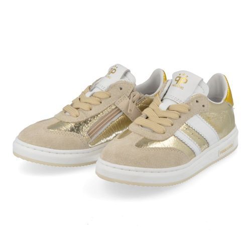 Pinocchio sneakers GOUD Meisjes ( - gouden sneaker P1510) - Junior Steps