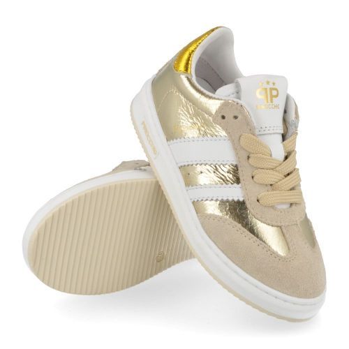 Pinocchio sneakers GOUD Meisjes ( - gouden sneaker P1510) - Junior Steps