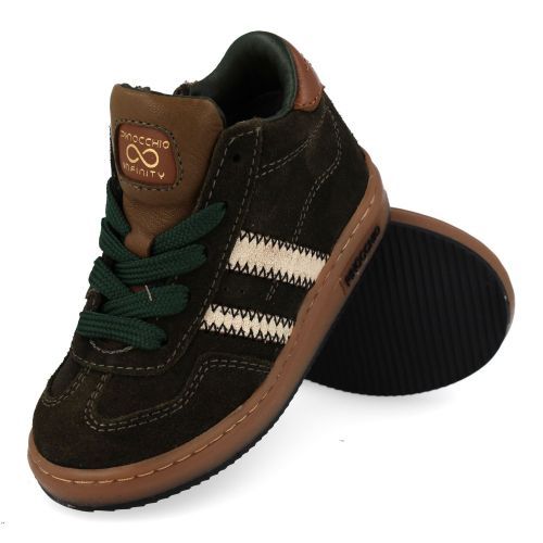 Pinocchio sneakers groen  (groene  sneaker  - P1102) - Junior Steps