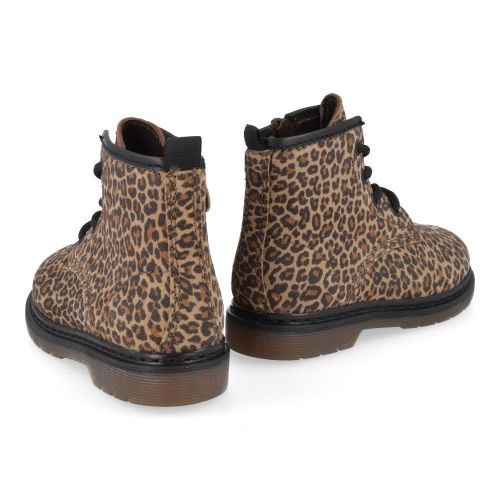 Pinocchio veterboot camel Meisjes (leopard suéde boots  - P1141) - Junior Steps