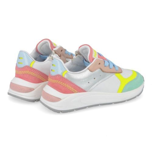 Pinocchio sneakers roze Meisjes ( - mint/roze sneaker P1092) - Junior Steps