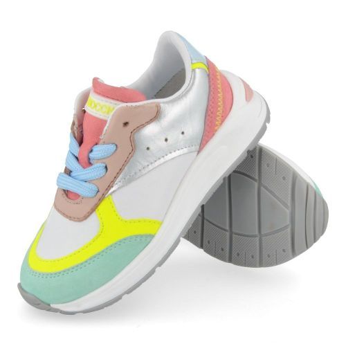 Pinocchio sneakers roze Meisjes ( - mint/roze sneaker P1092) - Junior Steps
