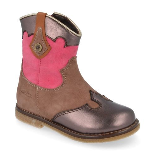 Pinocchio Short boots taupe Girls (P1674) - Junior Steps