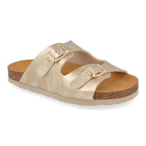 Plakton sandalen GOUD Meisjes ( - goud slipper met voetbed130047) - Junior Steps