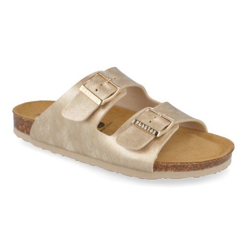 Plakton sandalen GOUD Meisjes ( - gouden slipper met voetbed180010) - Junior Steps