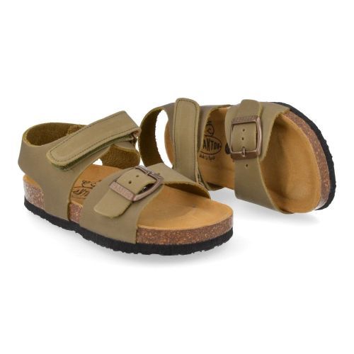 Plakton sandalen kaki Jongens ( - kindersandalen kaki nubuck125477) - Junior Steps