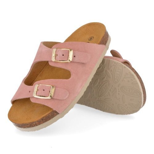 Plakton sandalen roze Meisjes ( - roze slipper met voetbed180010//130047) - Junior Steps