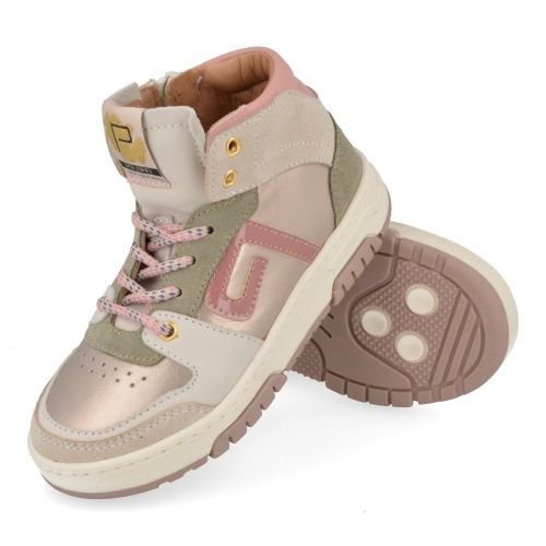 Poldino sneakers GOUD Meisjes (beige gouden sneaker  - 6893) - Junior Steps