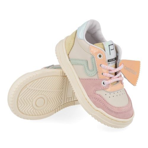 Poldino sneakers roze Meisjes ( - beige roze sneaker6505) - Junior Steps