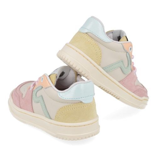 Poldino sneakers roze Meisjes ( - beige roze sneaker6505) - Junior Steps