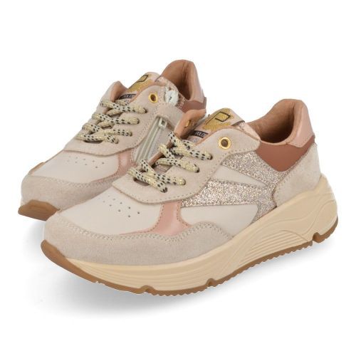 Poldino sneakers beige Meisjes (beige sneaker  - 6533) - Junior Steps