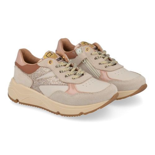Poldino sneakers beige Meisjes (beige sneaker  - 6533) - Junior Steps
