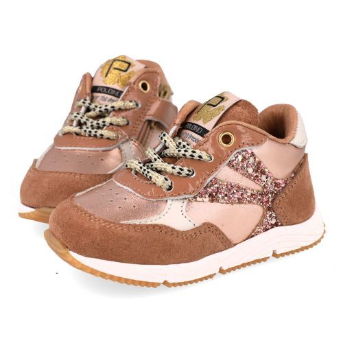 Poldino sneakers beige Meisjes (beige sneaker - 6709CE) - Junior Steps