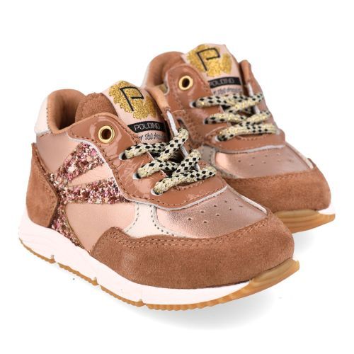 Poldino sneakers beige Meisjes (beige sneaker - 6709CE) - Junior Steps