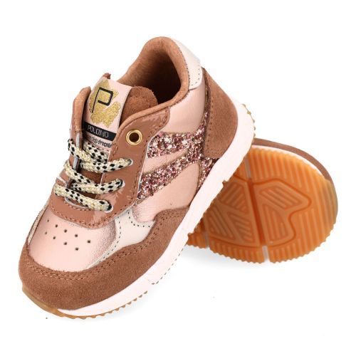 Poldino sneakers beige Meisjes (beige sneaker - 6709CE) - Junior Steps