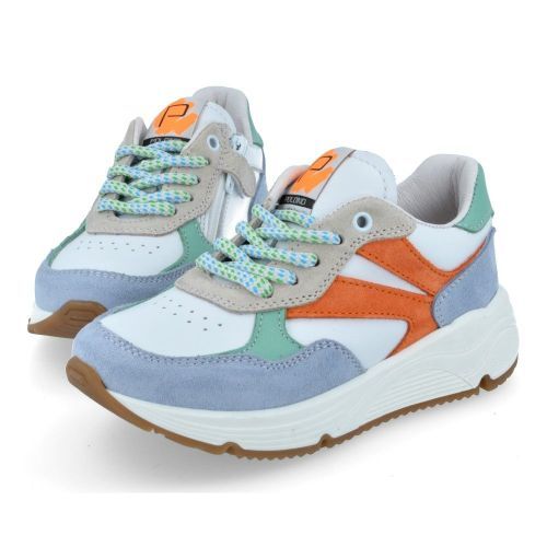 Poldino sneakers blauw Jongens (blauw witte sneaker  - 6533) - Junior Steps