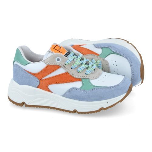 Poldino sneakers blauw Jongens (blauw witte sneaker  - 6533) - Junior Steps
