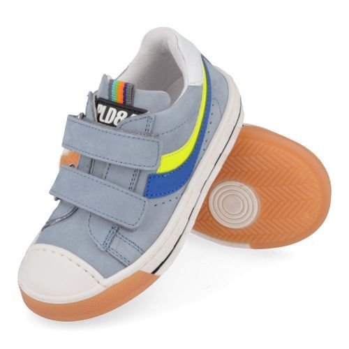 Poldino Schoenen blauw Jongens ( - blauwe sneaker met rubberen neus6770) - Junior Steps