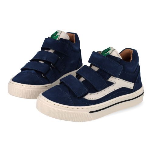 Poldino sneakers blauw Jongens (Blauwe sneaker met velcro sluiting - 6802CL) - Junior Steps