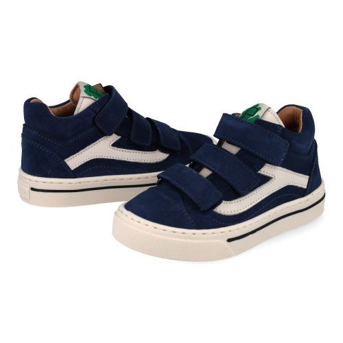 Poldino sneakers blauw Jongens (Blauwe sneaker met velcro sluiting - 6802CL) - Junior Steps