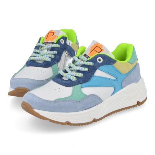 Poldino Schoenen blauw Jongens ( - blauwe sneaker6533) - Junior Steps