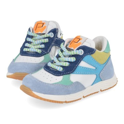 Poldino sneakers blauw Jongens ( - blauwe sneaker6709) - Junior Steps