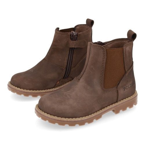 Poldino Bottes courtes Brun Garçons (6402) - Junior Steps