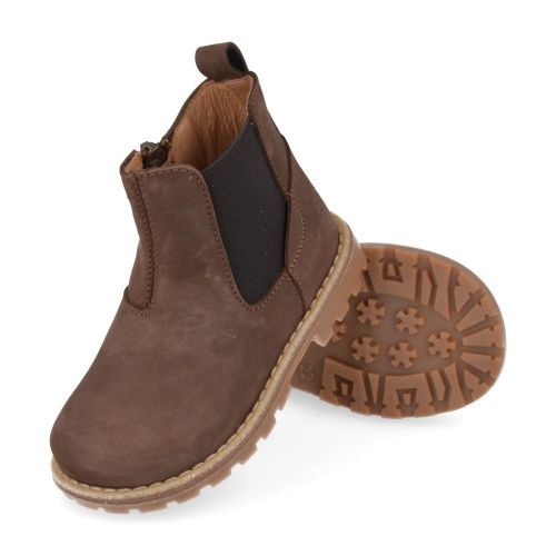 Poldino laarzen kort bruin Jongens (bruin kort laarsje - 6402) - Junior Steps