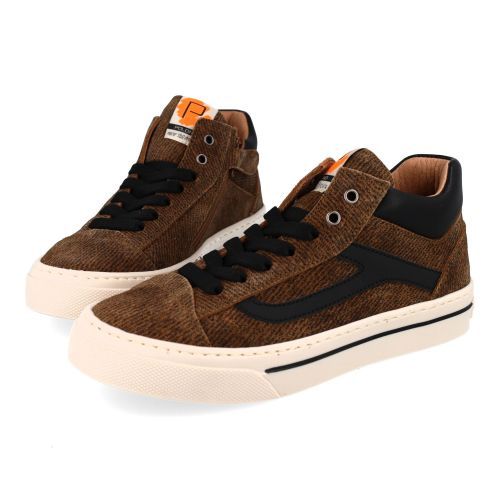 Poldino sneakers bruin Jongens (Bruine sneaker  - 6801AG) - Junior Steps