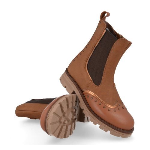 Poldino Short boots cognac Girls (6447) - Junior Steps