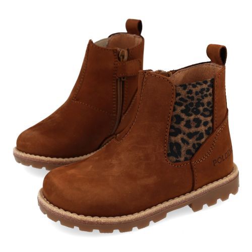 Poldino Bottines cognac Filles (6402FC) - Junior Steps