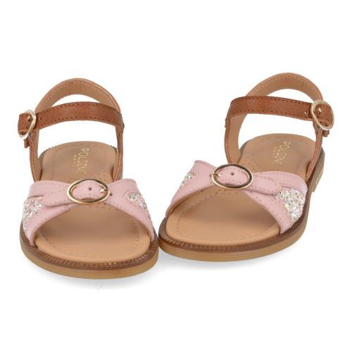 Poldino sandalen roze Meisjes ( - cognac roze sandaal6323) - Junior Steps