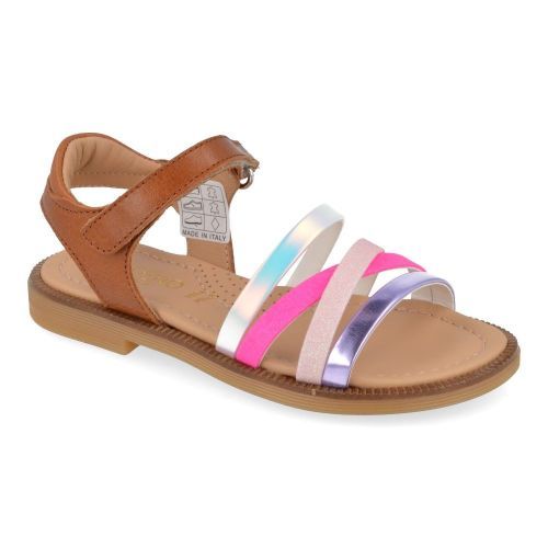 Poldino sandalen cognac Meisjes ( - cognac roze sandaal6556) - Junior Steps