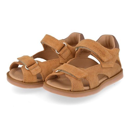 Poldino sandalen cognac Jongens ( - cognac sandaal6524) - Junior Steps