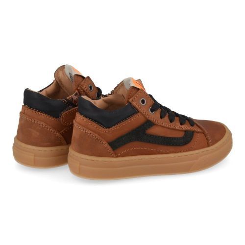 Poldino sneakers cognac Jongens (cognac sneaker  - 6801OM) - Junior Steps