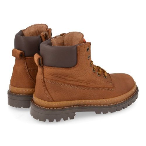 Poldino laarzen kort cognac Jongens (cognac veterbottine - 6811) - Junior Steps