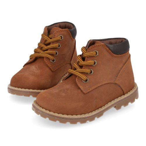 Poldino Lace boot cognac  (6400) - Junior Steps