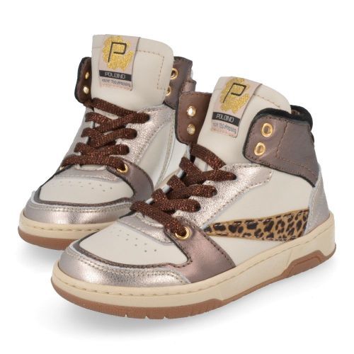 Poldino sneakers ecru Meisjes ( - ecru sneaker6430) - Junior Steps