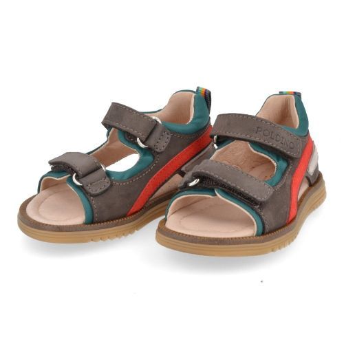 Poldino sandalen grijs Jongens ( - grijs sandaaltje6334) - Junior Steps