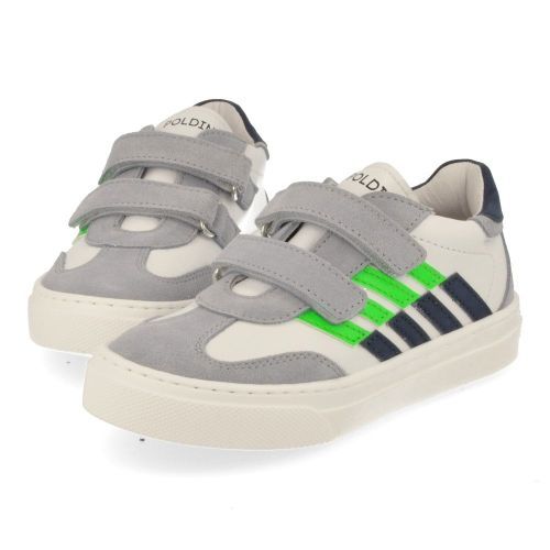 Poldino sneakers grijs Jongens (grijze sneaker met velcro sluiting - 6904) - Junior Steps
