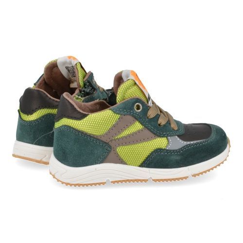 Poldino sneakers groen Jongens ( - groene sneaker6614) - Junior Steps