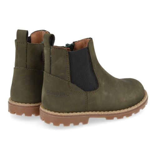 Poldino laarzen kort kaki  (kaki kort laarsje - 6402) - Junior Steps