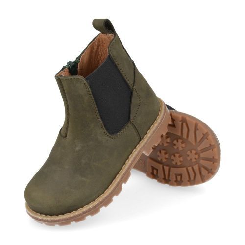 Poldino laarzen kort kaki  (kaki kort laarsje - 6402) - Junior Steps