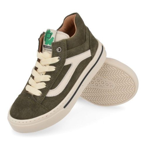 Poldino sneakers kaki Jongens (kaki sneaker met ritssluiting - 6801) - Junior Steps