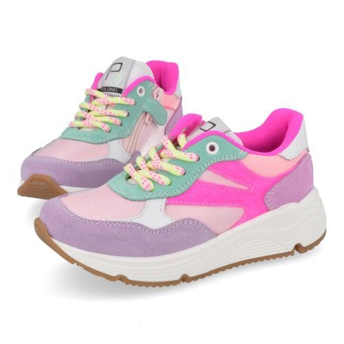 Poldino Schoenen lila Meisjes ( - lila roze sneaker6533) - Junior Steps