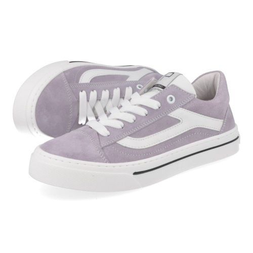 Poldino sneakers lila Meisjes (lila sneaker  - 6723) - Junior Steps