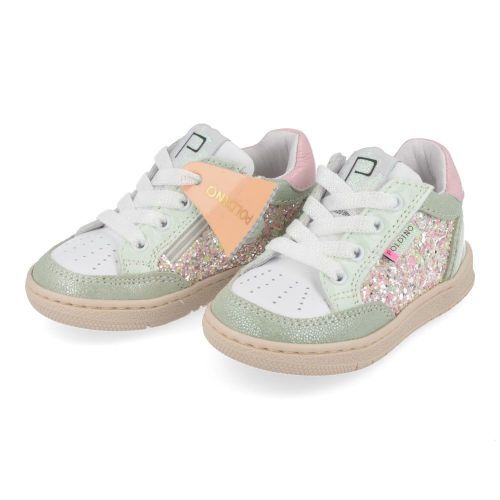 Poldino sneakers mint Meisjes ( - mintgroene sneaker6507) - Junior Steps